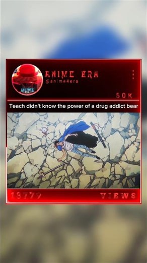 Teach didn't know the power of a drug addict bear 🥶 #onepiece #luffy#trafalgardlaw#blackbeard#shorts