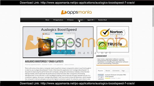 [Full] Auslogics BoostSpeed 7 Crack Full Version Free