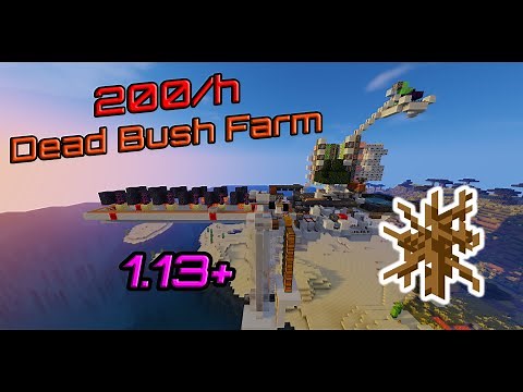 i made an efficient dead bush farm coz why not