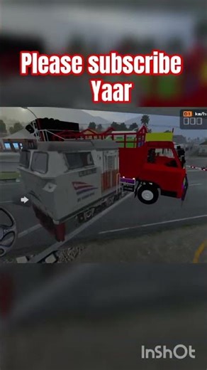 DJ Tractor 🆚 Train 🚆#bussid #viral #trending #youtubeshorts #short #shorts