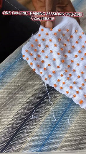 Fabric Beading Skill is a must have ...keep subscribed 💞 #beading #diy #stonebeads #couturebeading