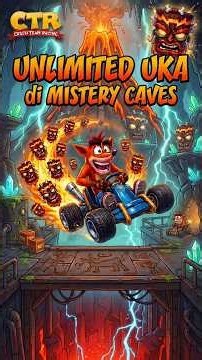 Cheat Unlimited Uka-Uka vs Shortcut Mystery Caves CTR PS1! 🌋🔥 | R36S