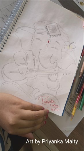 Cute Ganesha😍 #shorts #short #ganesh #viral #viralvideo #youtubeshorts #trending #cute #art #video