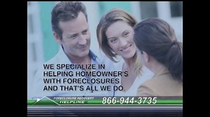 Foreclosure Recovery Helpline TV Spot, 'Save Your Home'