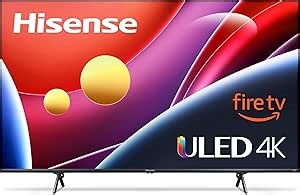 Hisense 75” Class U6 Series ULED 4K UHD Smart Fire TV (75U6HF, 2024) - QLED, Full Array Local Dimming, 600-Nit, Dolby Vision HDR 10+, HDMI 2.1, MEMC, 240 Motion Rate with VRR, Alexa Compatibility