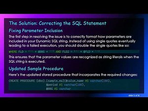 Solving the Dynamic SQL Clause Returns Empty Set Issue in SQL Server