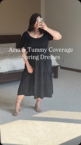 2 arm and tummy coverage spring dresses from Amazon that are perfect for midsize or apple shaped bodies. I’m a size 12/14 and I wear all of these in a size extra large or XL. These would be perfect for baby showers, vacations, bridal showers even casual weddings - teacher spring dresses too! Which of the two is your favorite? Say “spring” or “ootd” for info & save for inspo for your next special event 😚 ….. Midsize, wedding dress dress, date night, spring dress, midi dress, Amazon spring dress,