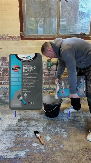 I Fixed my Damp Garage FOREVER with Tanking Slurry #dampproofing #garagerenovation