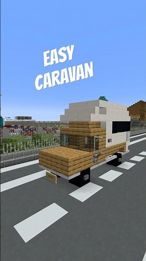 Minecraft : how to build Easy Caravan #shorts #minecraftshorts