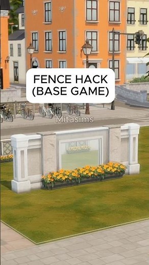 FENCE Ideas you must know #sims4hacks #sims4ideas