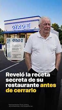 He Revealed His Restaurant’s Secret Recipe Before Closing It