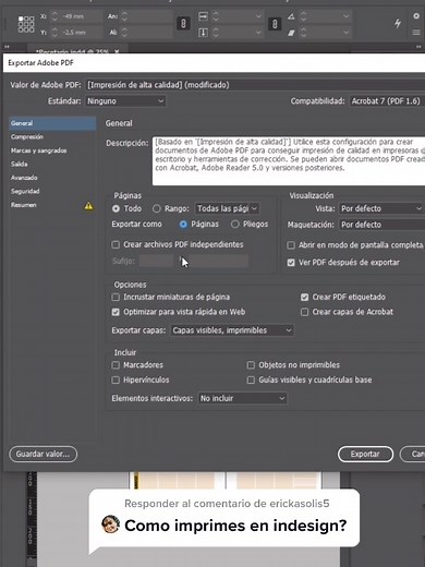 Guía Completa de InDesign: Imprimir y Exportar Archivos
