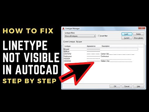 How to fix Linetype not visible In AutoCAD-Step BY Step