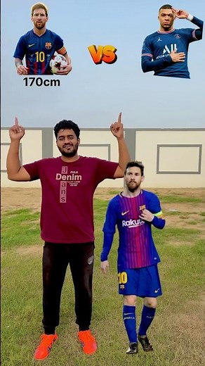 Mbappe vs Messi height Comparison 😍 #messi #mbappe #football #comparison #shorts