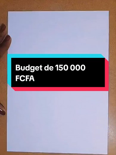 Budget mensuel 150 000 FCFA : méthode 90/10 pour 1 personne