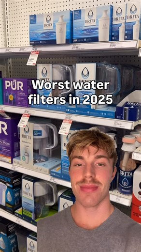 Worst water filters we tested in 2025: Brita pitcher: 5/100 - misses PFAS, VOCs, Chemical Disinfectants and Pesticides ZeroWater: 51/100 - misses HAAs, Fluoride, Microplastics Jolie shower: 44/100 - unverified to remove any contaminant Lifestraw: 10/100 - targets only bacteria - camping only Pur: 56/100 - misses Radiologicals, Fluoride and SVOCs Full performance reports on Oasis app 💧 | Oasis App