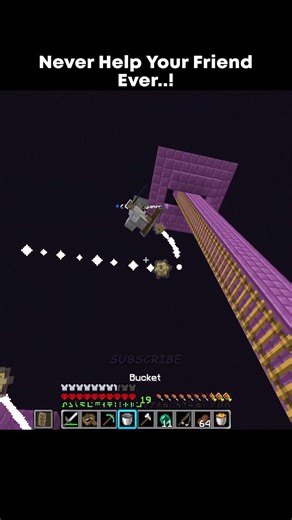 Never Help You Friend Ever..! #minecraft #mlgclutch #pvp #clutch #manhunt #gaming