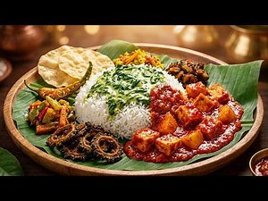 Authentic Malaysian Indian Style Keerai Curry & Tauhu Sambal Ubi Kentang | Aadi Lunch Special 😋