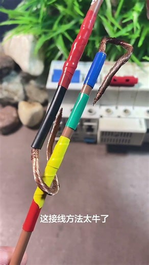 Live Wire Connection Technique Used By Professional Electricians #wire #shortvideo