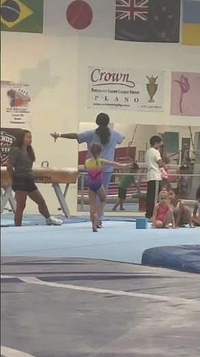 Level 2 Gymnast in Training | 7-Year-Old Working Hard on Her Floor Routine! #twinlife2018 #gymnast