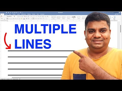 How To Insert Multiple Horizontal Lines In Word