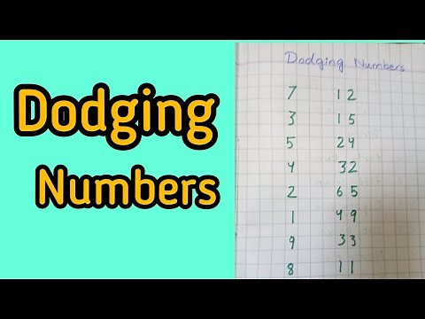 #dodgingnumbers,#kidsstudy Dodging Numbers For Kids||Sd Home School