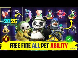 Free Fire All Pet Ability 😱| All Pet Ability In Free Fire | FF All Pet Ability | Free Fire Pet Skill
