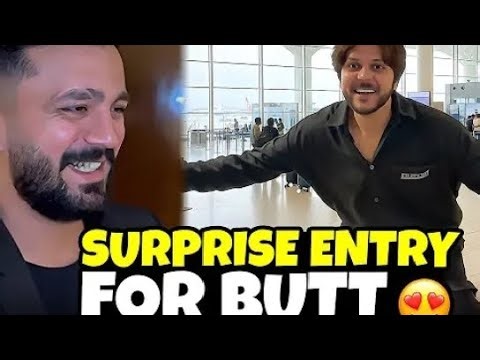 Surprise entry for Butt 😍Lahore sy Karachi agaya