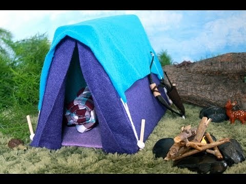 How to Make a Doll Tent - Doll Crafts