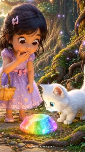 Jenny & Kitty Magical World | Part 1 – The Magic Stone #magical #cat #ai