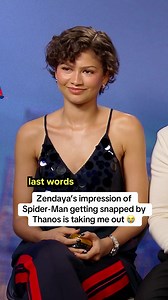 Zendaya impression of Spider-Man snapped by Thanos — Tom Holland reacts