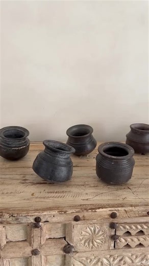 Small Vintage Clay Pot Vessel | Rustic Terracotta Mini Planter (assorted) - Etsy