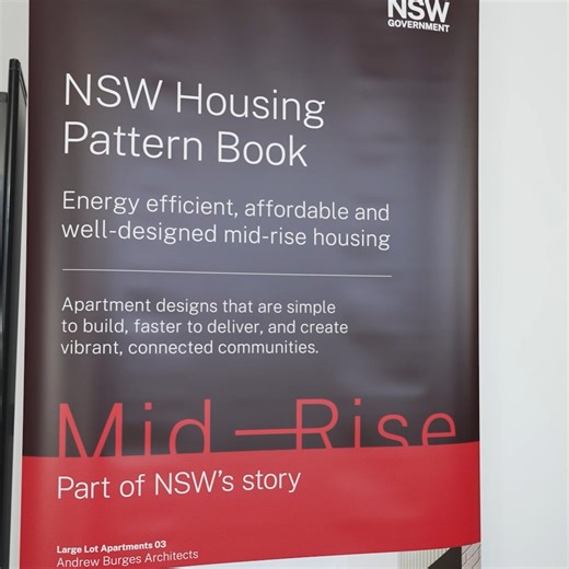 GANSW – Government Architect NSW on Instagram: "New mid-rise designs added to NSW Housing Pattern Book. Last Monday, 9 new mid-rise designs were added to the NSW Housing Pattern Book launched by the Premier Chris Minns, Minister for Planning and Public Spaces Paul Scully and Government Architect Abbie Galvin. The following day, we proudly shared this new stage with industry. The 9 mid-rise apartment designs were created by leading architectural firms from Australia and New Zealand, including 3 w