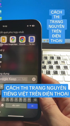 Cách thi trạng nguyên tiếng Việt trên điện thoại