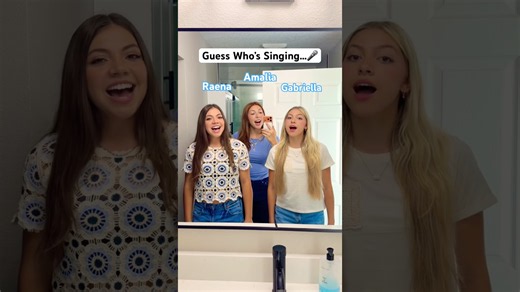 GUESS WHO’S SINGING!! 👀🎤🤔 | Triple Charm #Shorts
