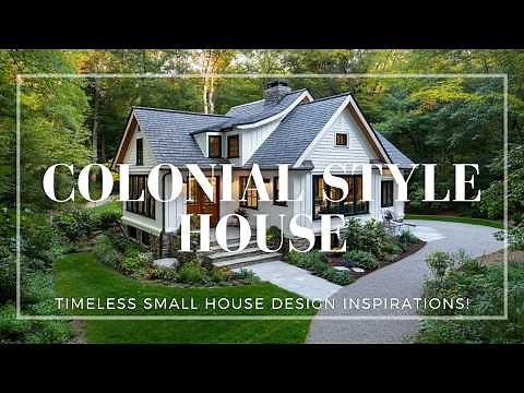 Timeless Colonial Style: Small House Design Inspirations!