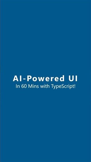 Zero to AI-Powered UI in 1 Hour with TypeScript! 🚀 #typescript #ai #shorts #coding #webdev