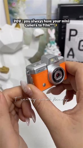 Trendy and Bendy on Instagram: "Mini Fip Camera📸🙌 Taking pre-order✨ Model : LK-027 Available in 9 different colours💕 Comes with 32gb memory card, type-c adapter, card reader, charging cable, lanyard, long chain, user manual. Photo resoulation : 720p Real picture available👀 Delivery within 35-45 days after closing 60% advance needed for confirmation Inbox for details #minicamera #digicam #viralreels #fyp #explore"