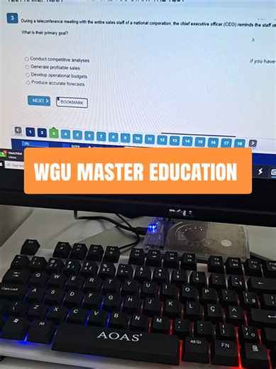 wgu master education #proctoru #proctoredexam #wgu #onlineschool #wguit