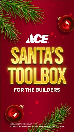 ACE Santa's Toolbox: For the Builders