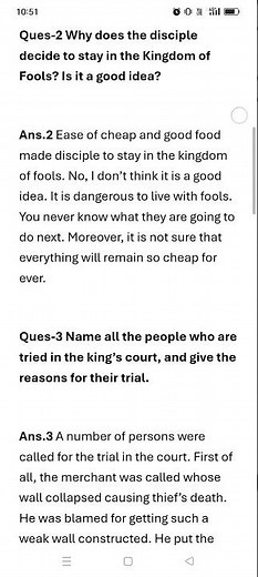 NCert Moments English class-9 ch-4 In the Kingdom of Fools all questions and answers