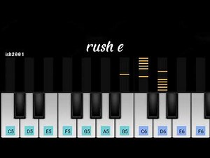 rush e | perfect piano app tutorial | easy piano • ish2001
