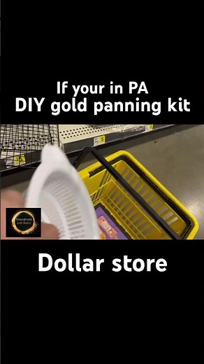 Dollar store DIY Gold Panning kit