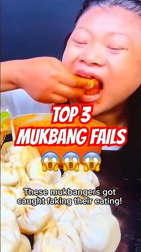 Top 3 Mukbang Fails Caught SPITTING Food! (😱Shocking!) #shorts #mukbang #fail #top