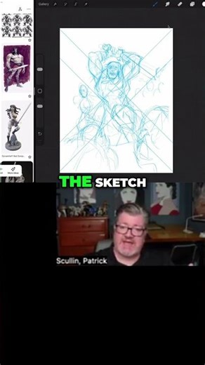 Procreate Illustration: Layering & Posing Secrets! #shorts