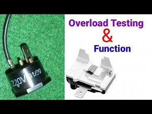 How to check|test Overload protector of a refrigerator|refrigerator overload protector testing