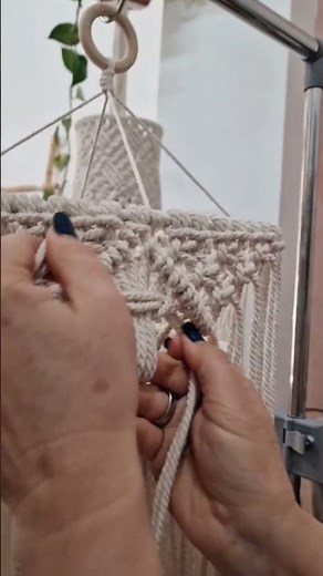 Decoración con macramé 🎄 lámpara hecha a mano