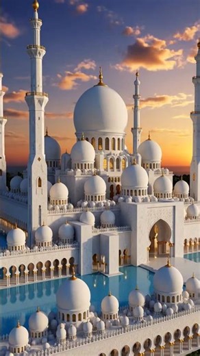 Sheikh Zayed Grand Mosque Abu Dhabi 🕌✨ Cinematic Tour | Peaceful & Majestic Views #Shorts #islamic