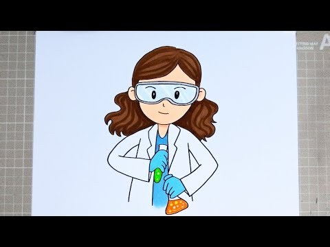 How to Draw a Female Scientist (The Secret to Getting It Perfectly Symmetrical!)