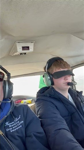 Young Student Getting His First Lesson on Instrument Flying